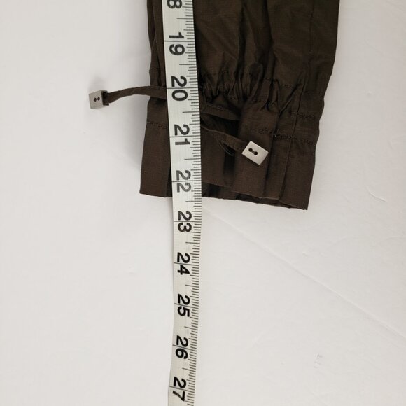 COLE HAAN Sz PXS Olive Green Jacket Adjustable Women Petite Pockets Utility Coat - Picture 12 of 15